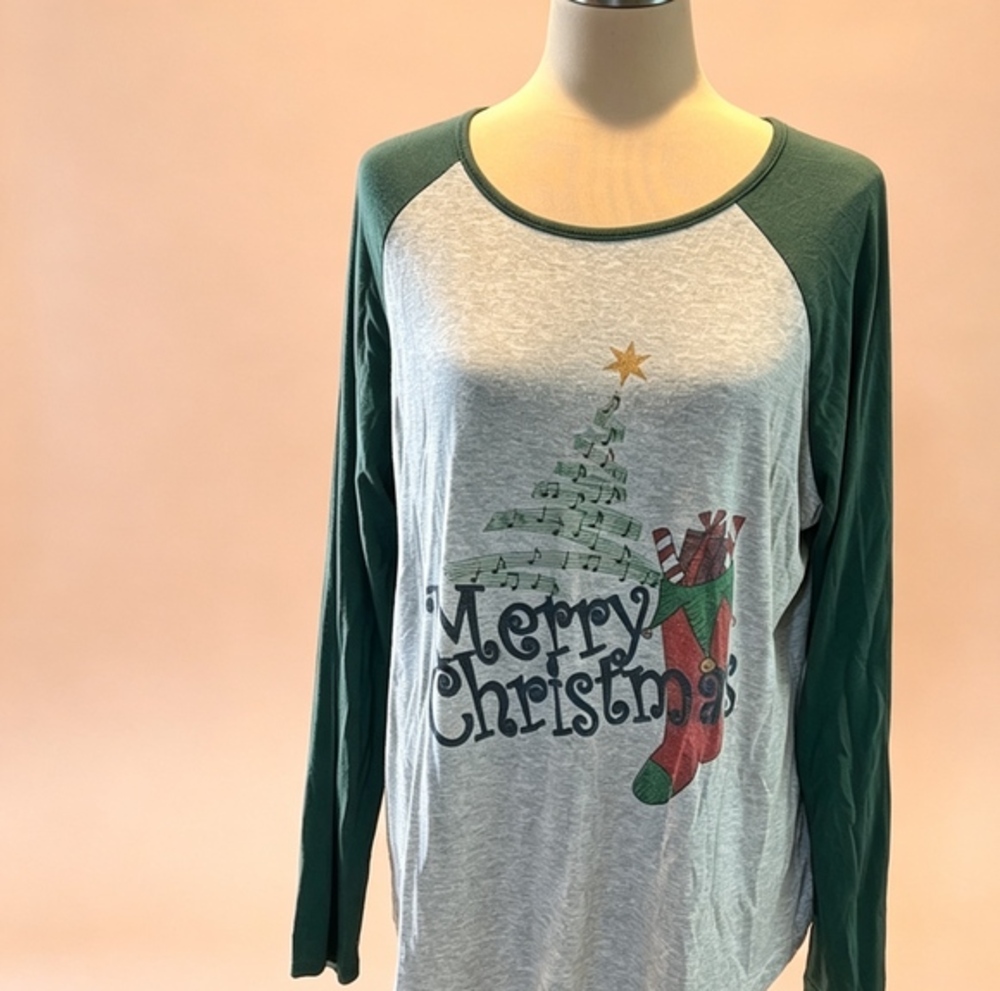 STRETCHY Long Sleeve Christmas Top